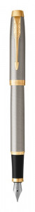 Перьевая ручка Parker IM Metal Core Brushed Metal GT